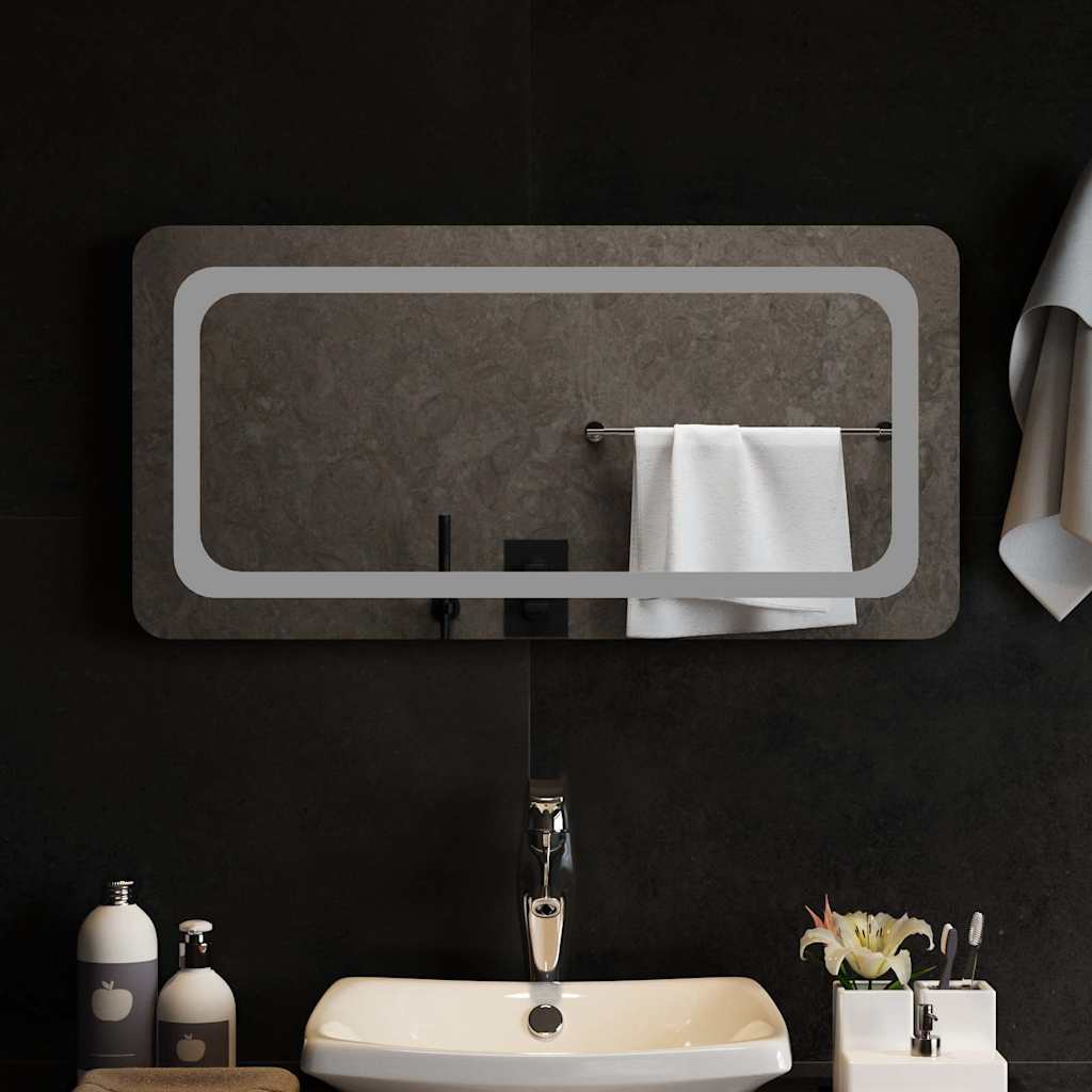 LED Bathroom Mirror, 80x40cm