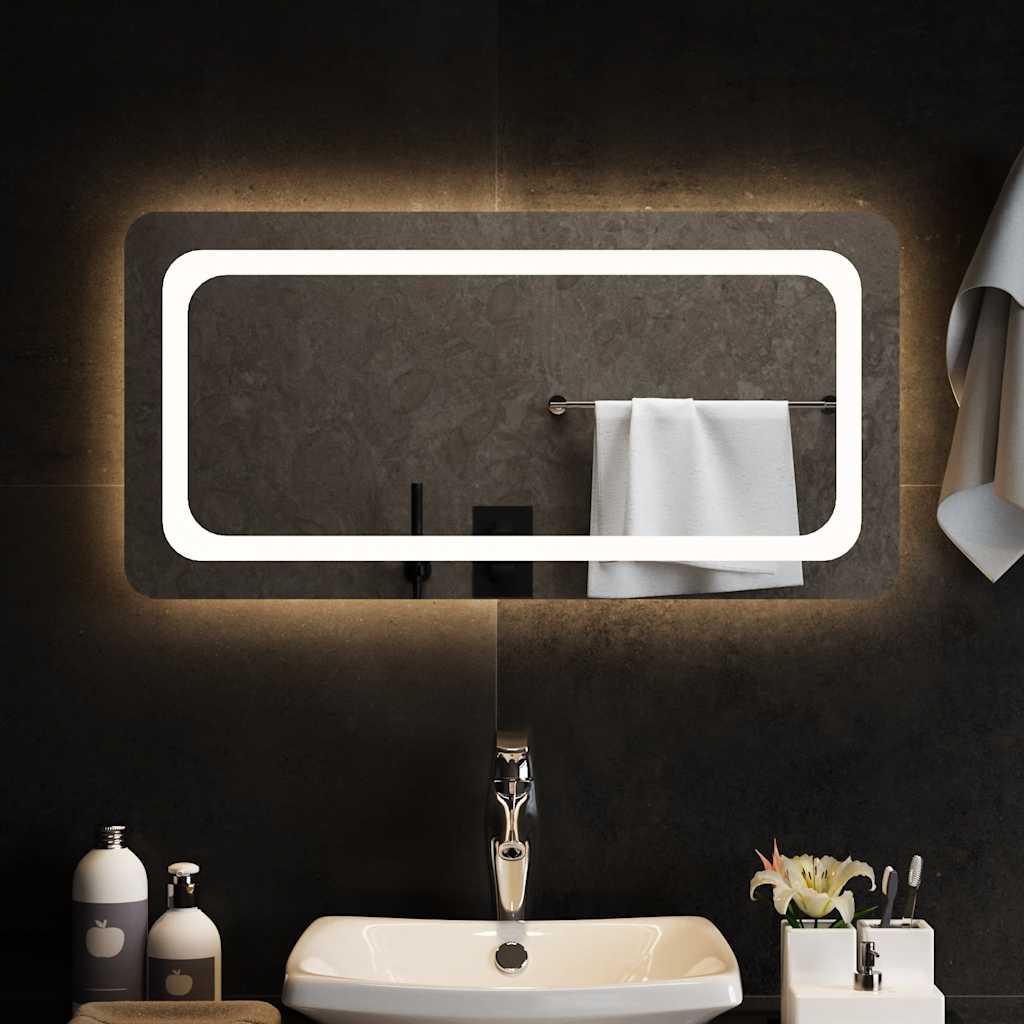 LED Bathroom Mirror, 80x40cm