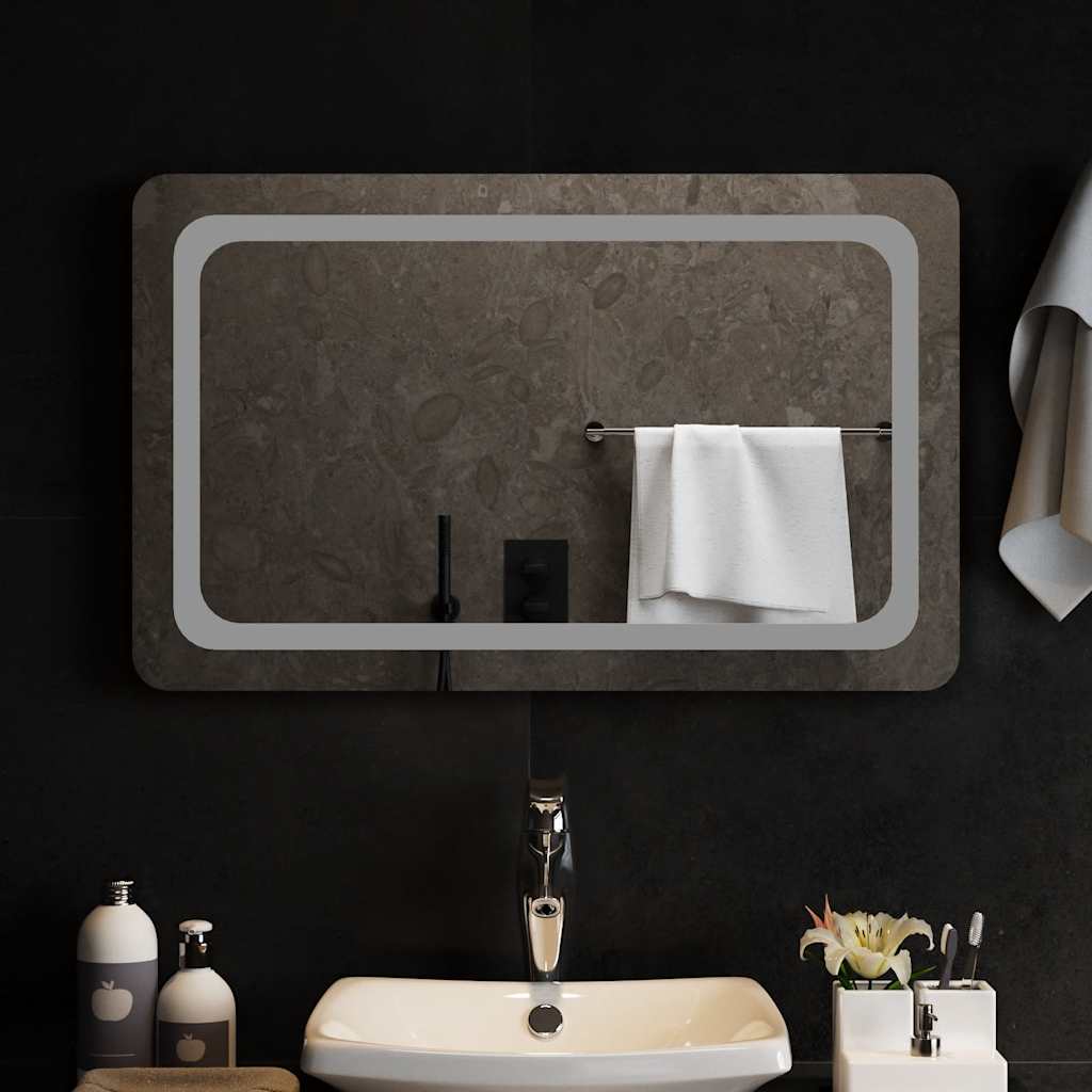 Vannas istabas LED spogulis, 80x50 cm