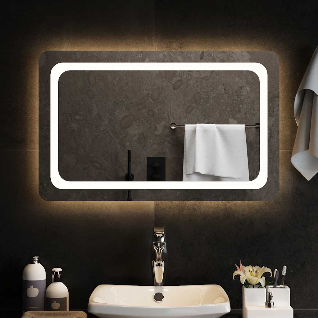 Vannas istabas LED spogulis, 80x50 cm