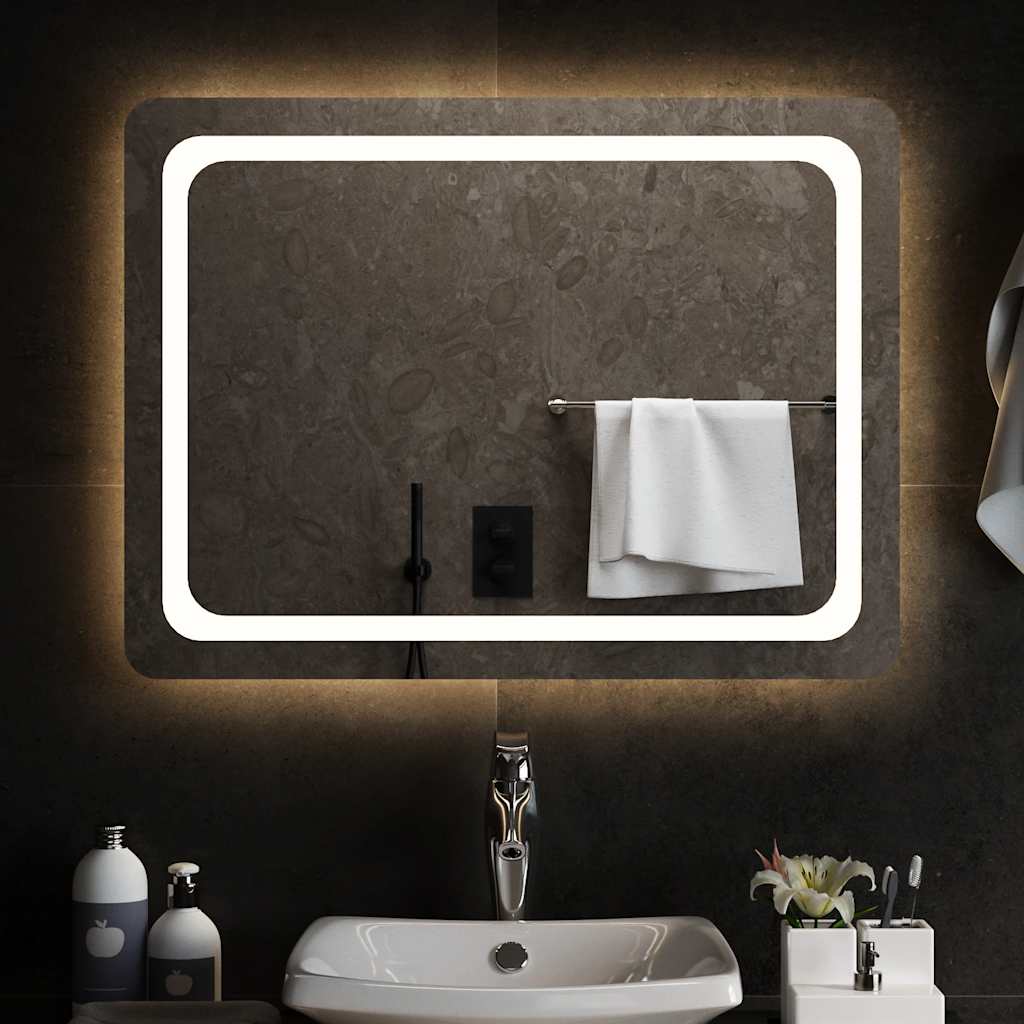 Bathroom LED Mirror, 80x60cm