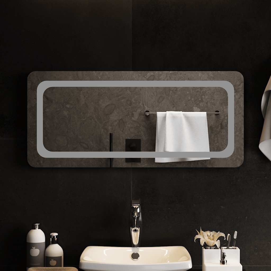 LED Bathroom Mirror, 90x40cm
