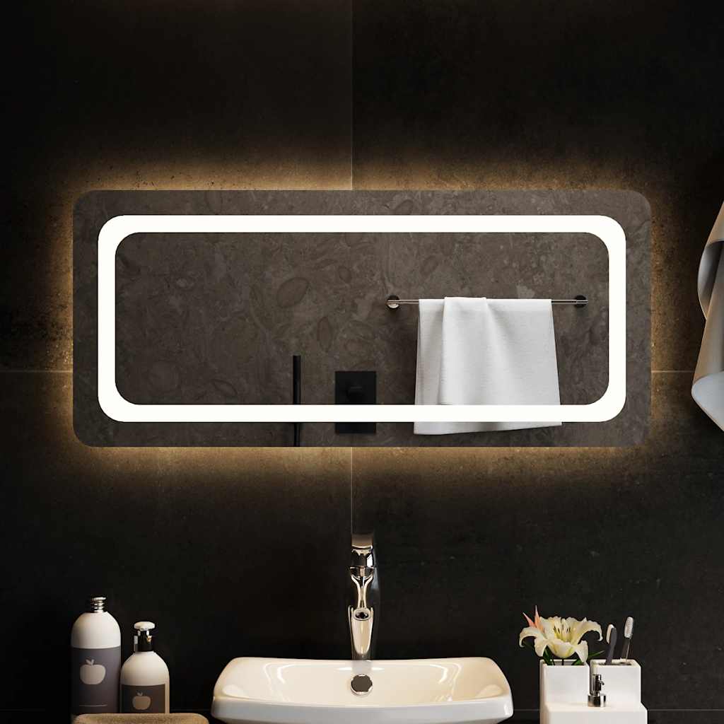 LED Bathroom Mirror, 90x40cm