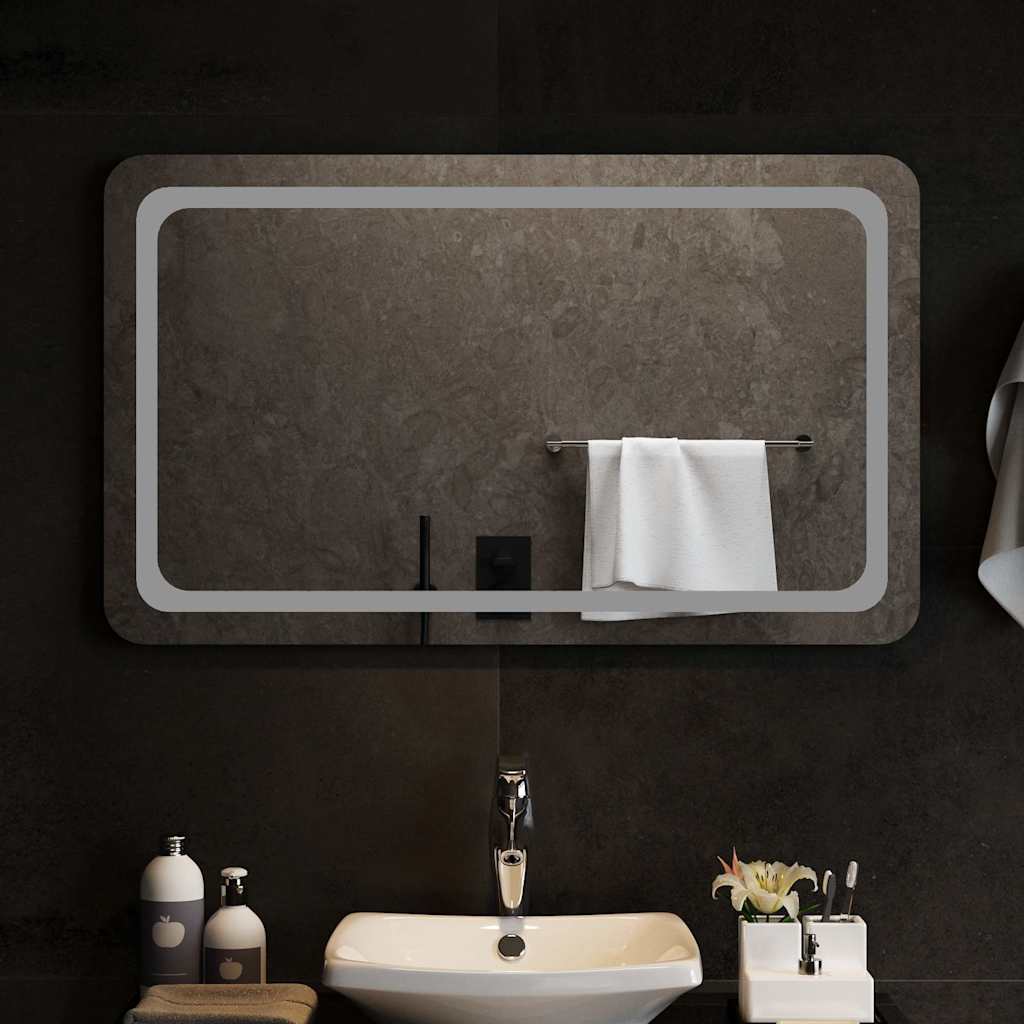 Bathroom LED mirror, 100x60cm