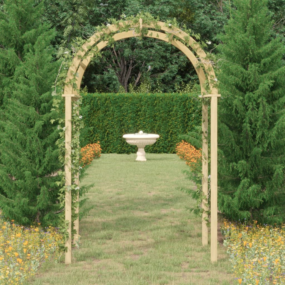 Arch, 141x97x243cm, impregnated solid pine