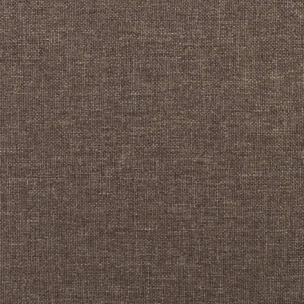 Poilsio kėdė su taburete, taupe spalvos, audinys
