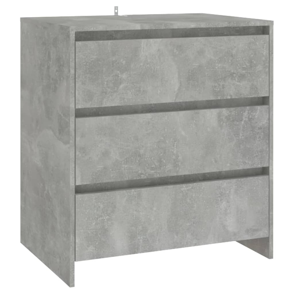 Side cabinet, 2-piece, concrete grey, engineered wood