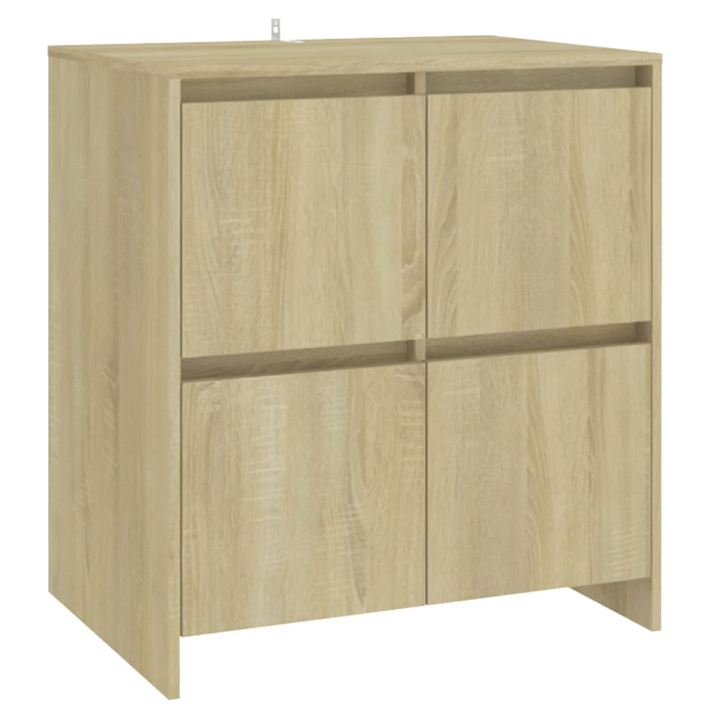 Sideboard, 2-part, oak colour, engineered wood