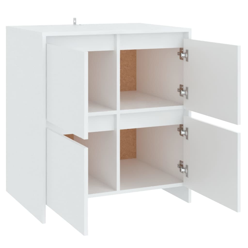 Sideboards, 2 pcs., white, 70x41x75cm, particle board