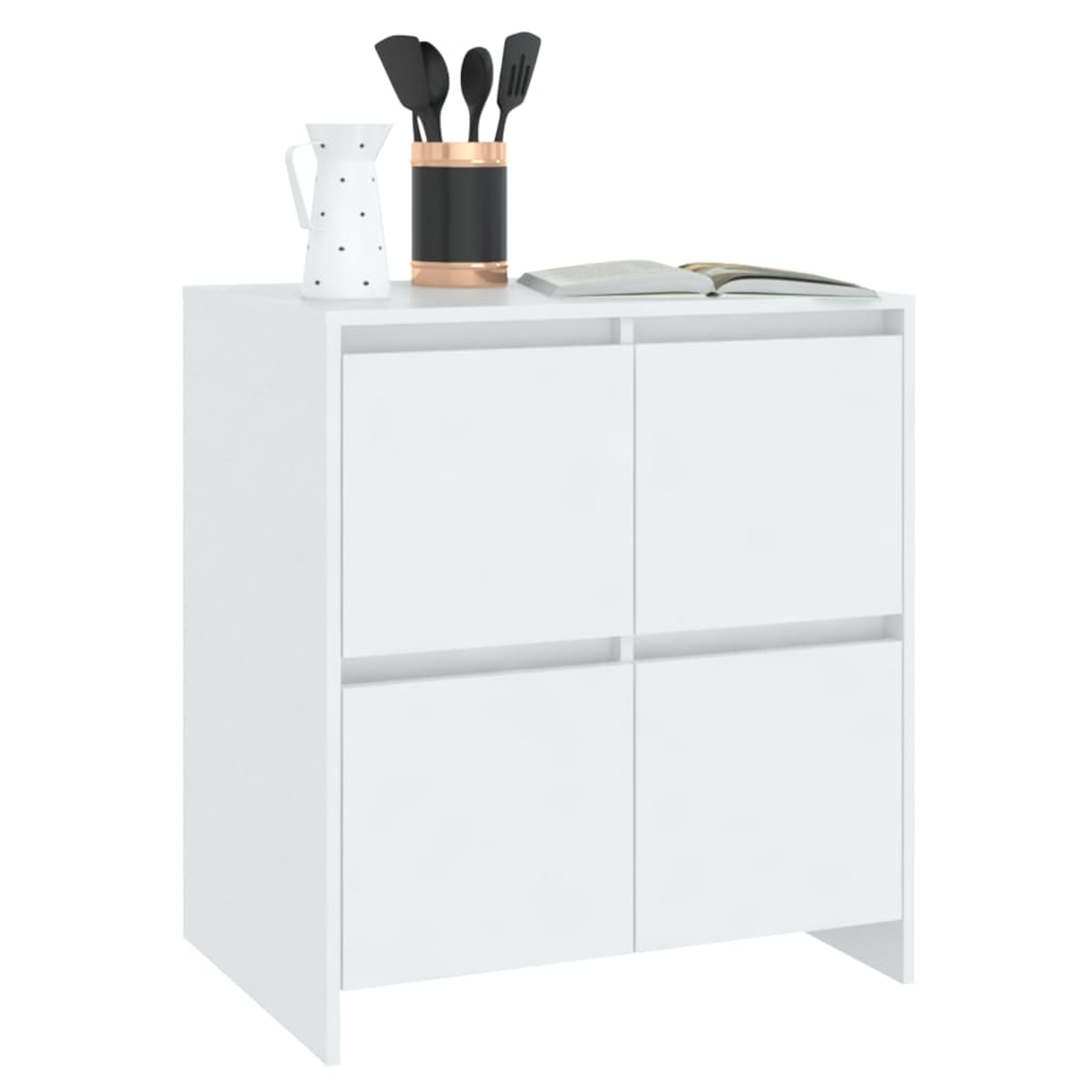 Sideboards, 2 pcs., white, 70x41x75cm, particle board