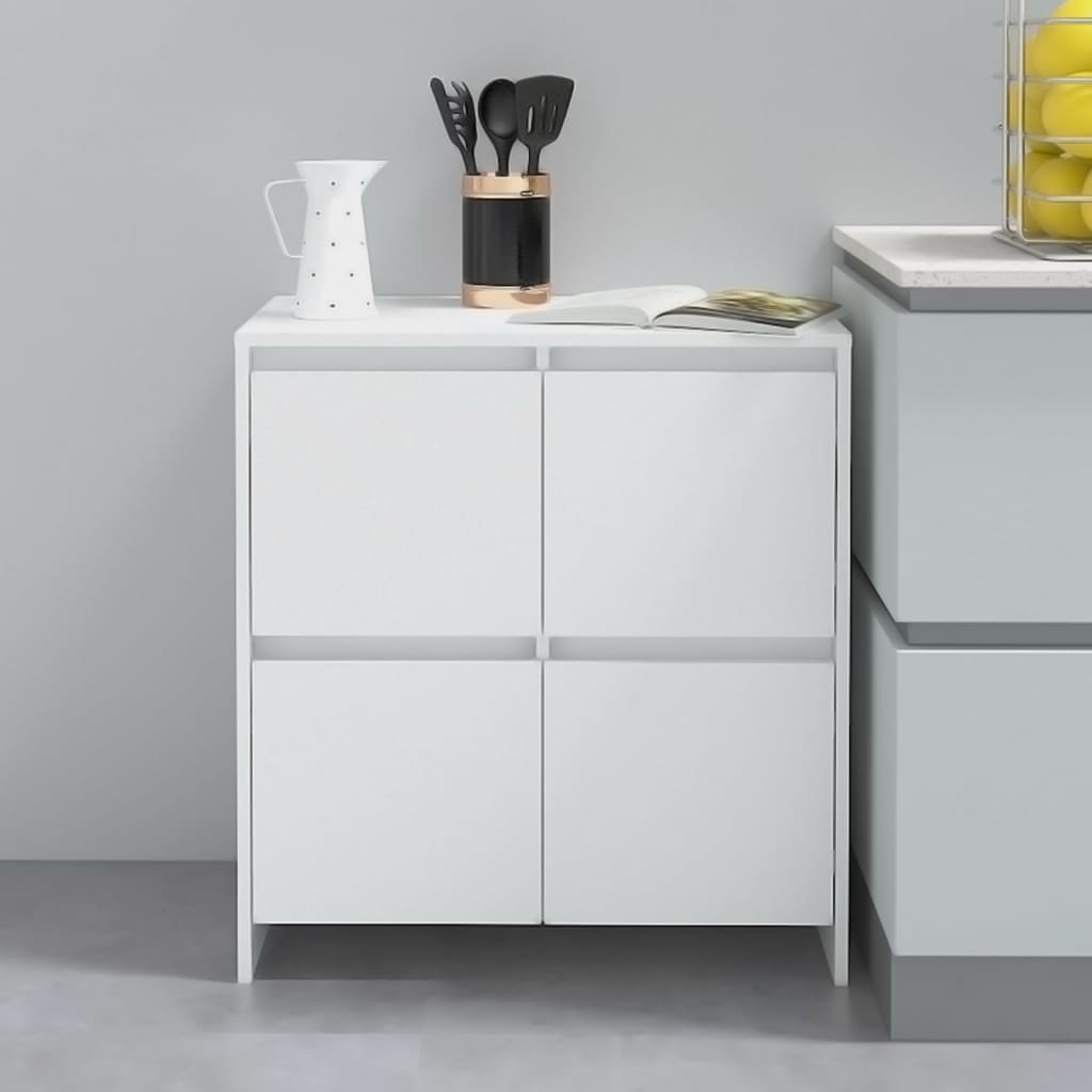 Sideboards, 2 pcs., white, 70x41x75cm, particle board