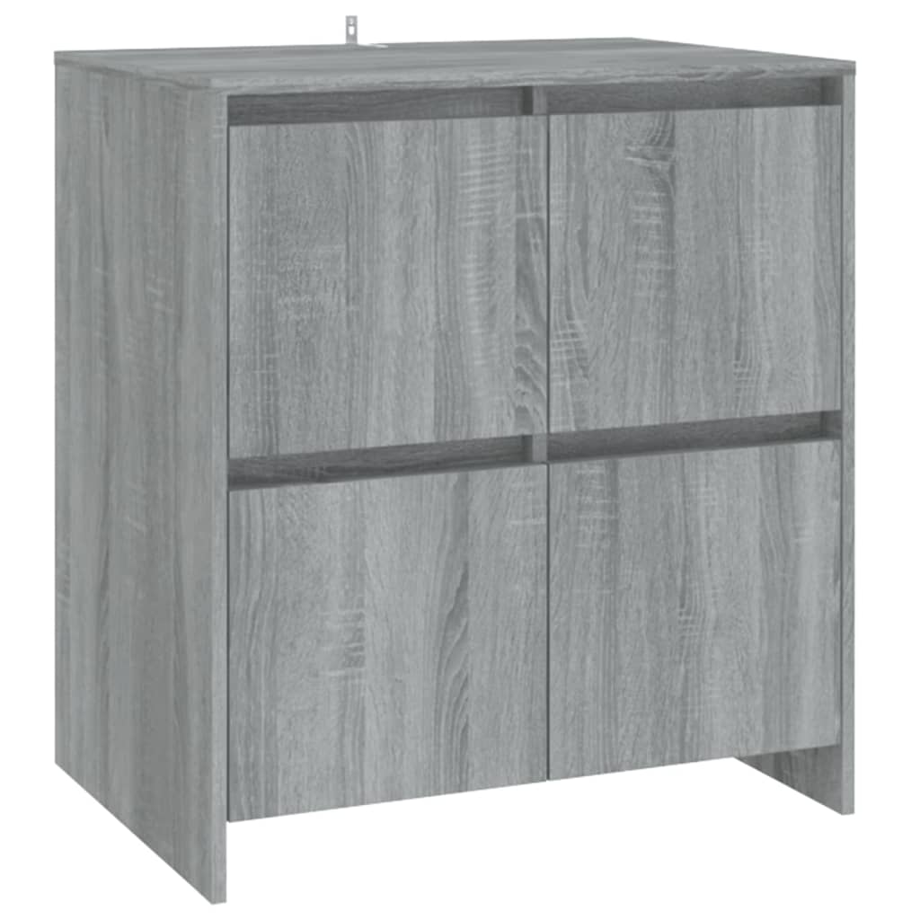 Sideboards, 2 pcs., grey oak, 70x41x75cm, particleboard