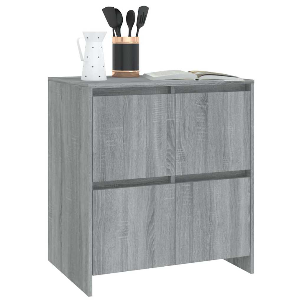 Sideboards, 2 pcs., grey oak, 70x41x75cm, particleboard