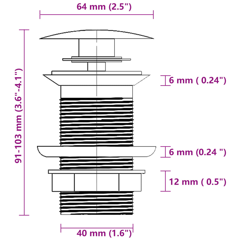Bathroom sink with tap and valve, brown, glass