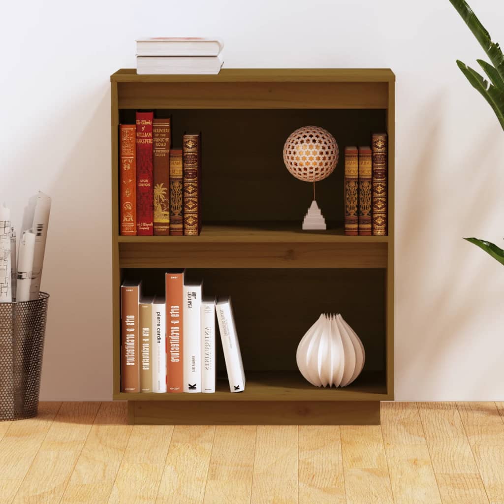 Console table, honey brown, 60x34x75cm, solid pine