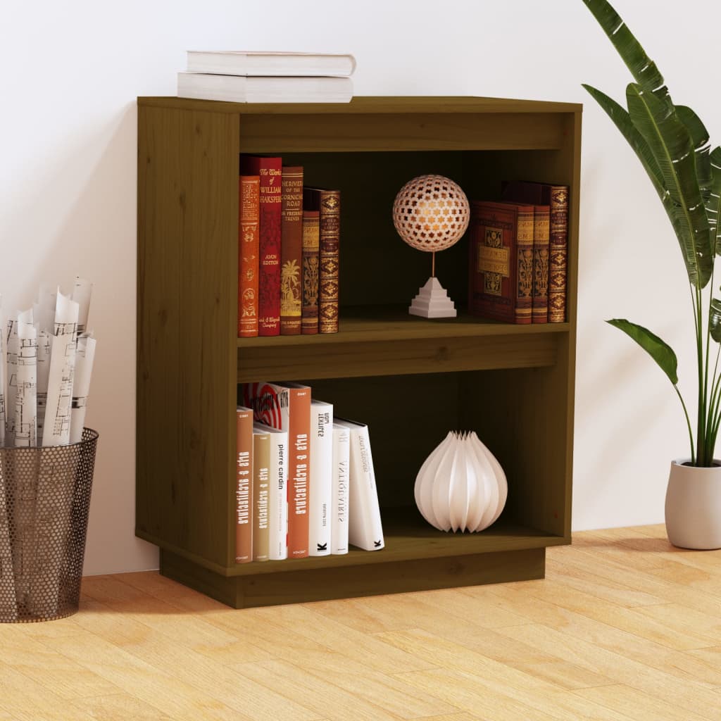 Console table, honey brown, 60x34x75cm, solid pine