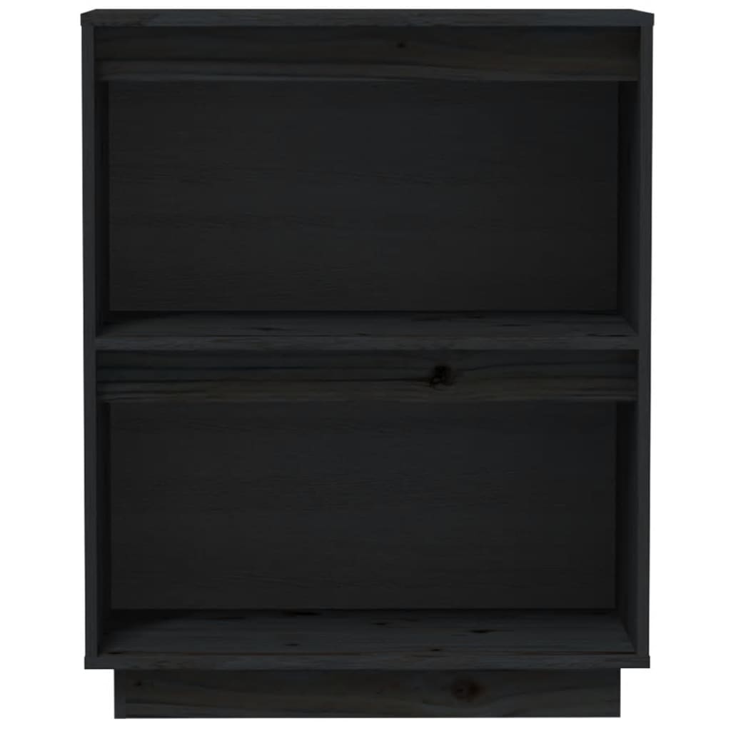 Konsoles galds, melns, 60x34x75cm, priedes masīvkoks