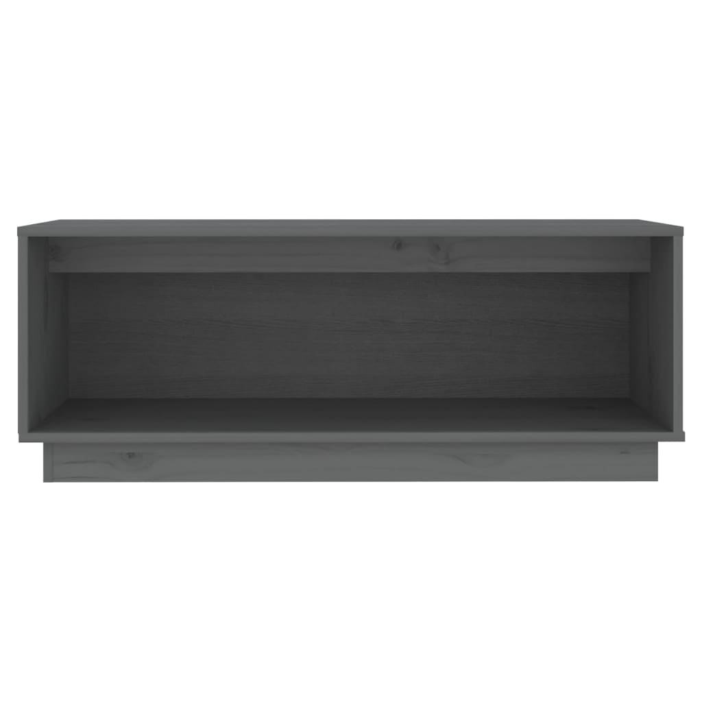 TV cabinet, grey, 90x35x35cm, solid pine