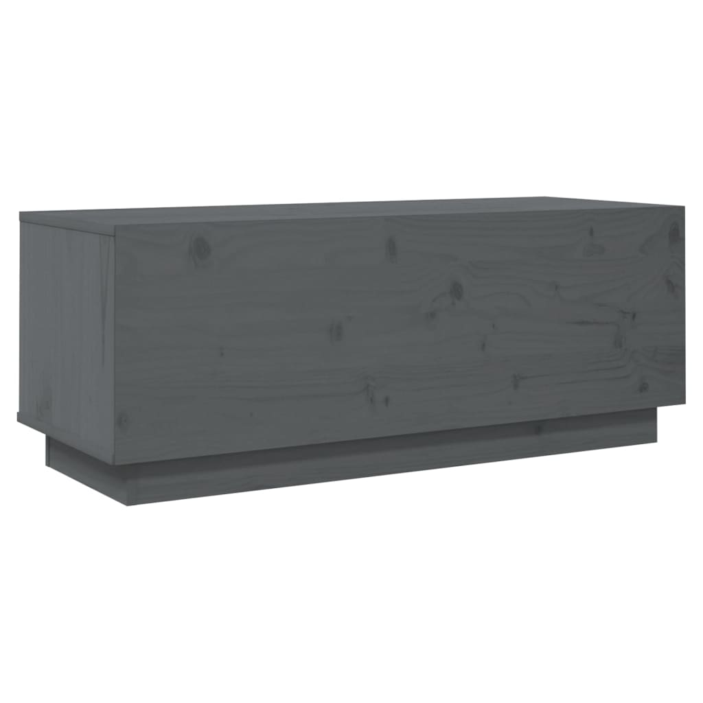 TV cabinet, grey, 90x35x35cm, solid pine