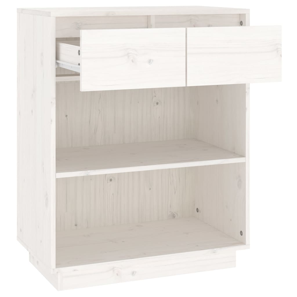 Console table, white, 60x34x75cm, solid pine