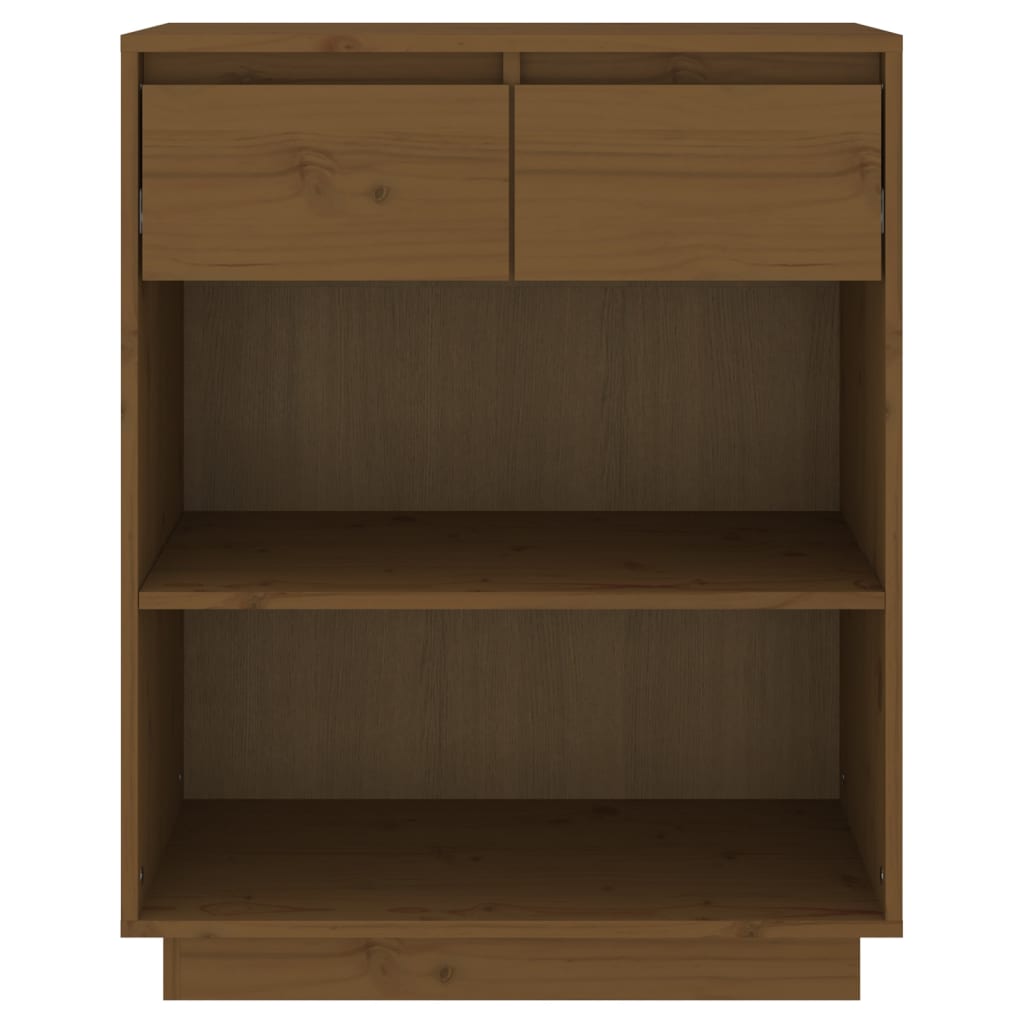 Console table, honey brown, 60x34x75cm, solid pine