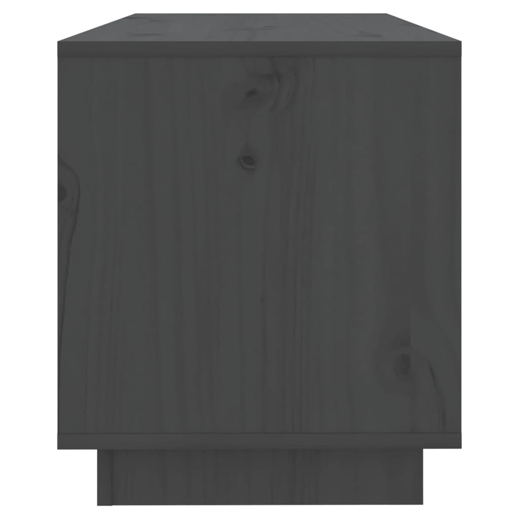 TV cabinet, gray, 74x34x40cm, solid pine