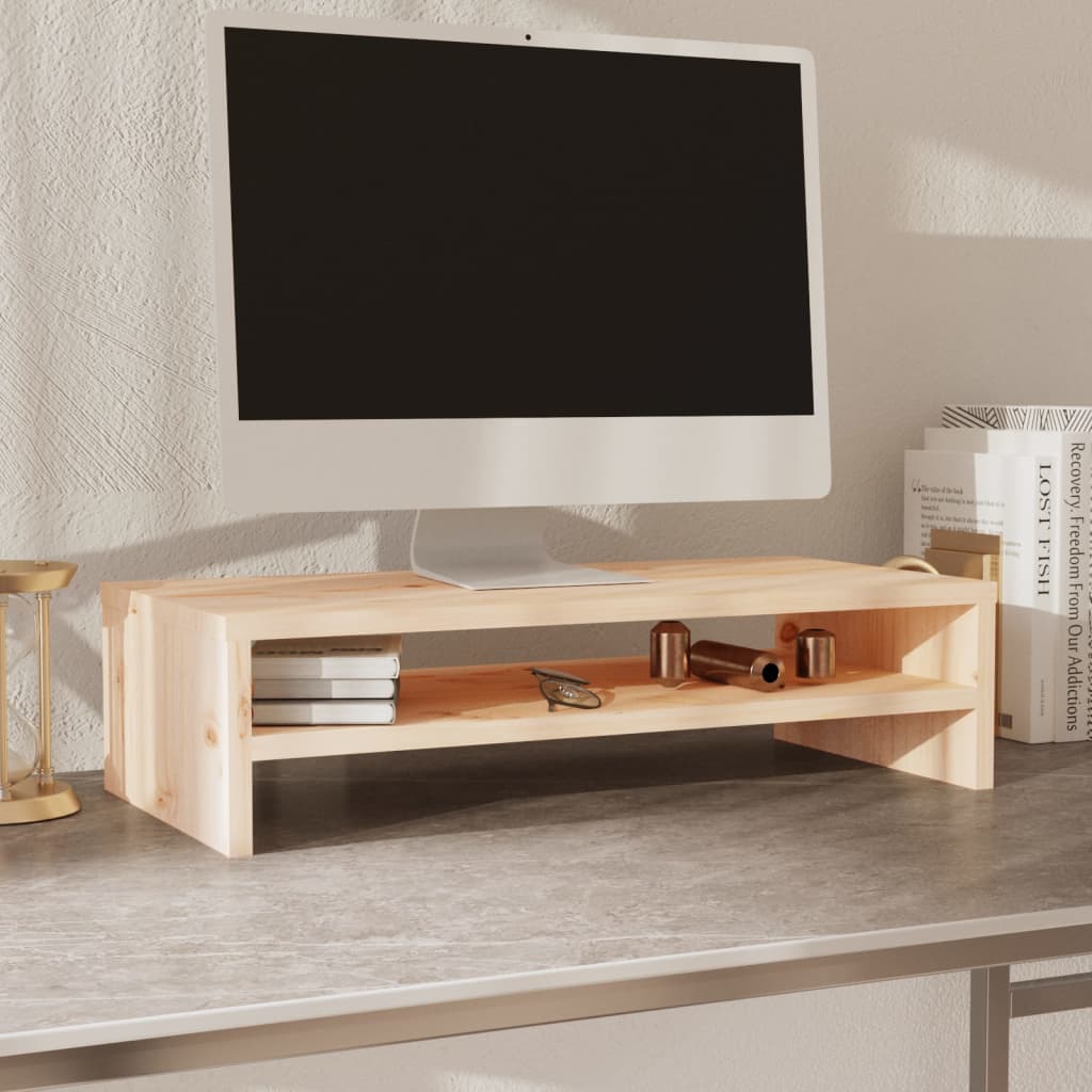Monitora statīvs, 50x24x13cm, masīva priedes koksne