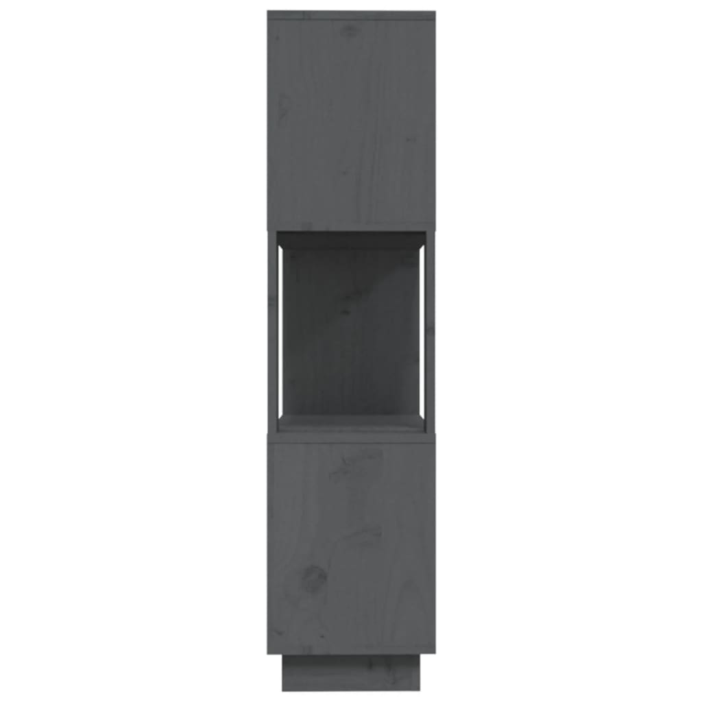 Bookcase/room divider, grey, 80x25x101cm, pine