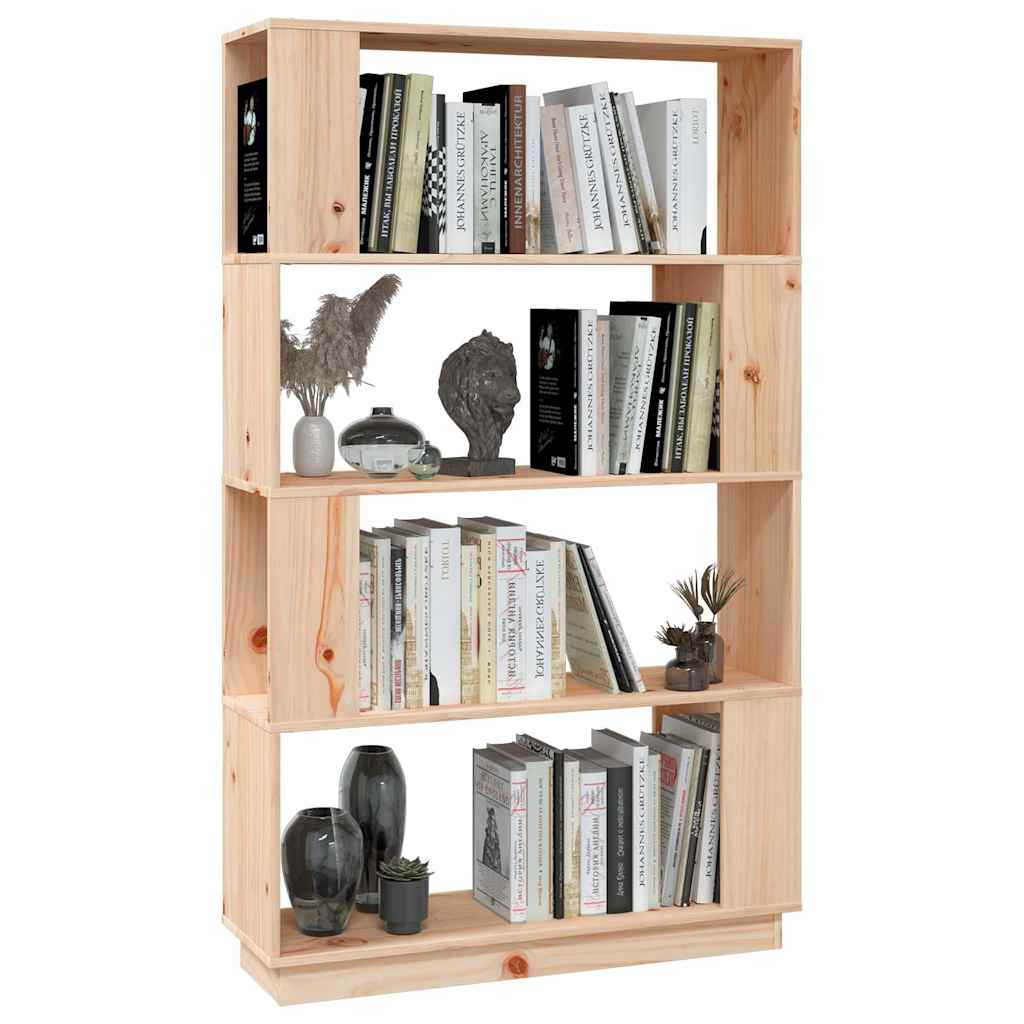 Grāmatu plaukts/istabas sadalītājs, 80x25x132cm, priede
