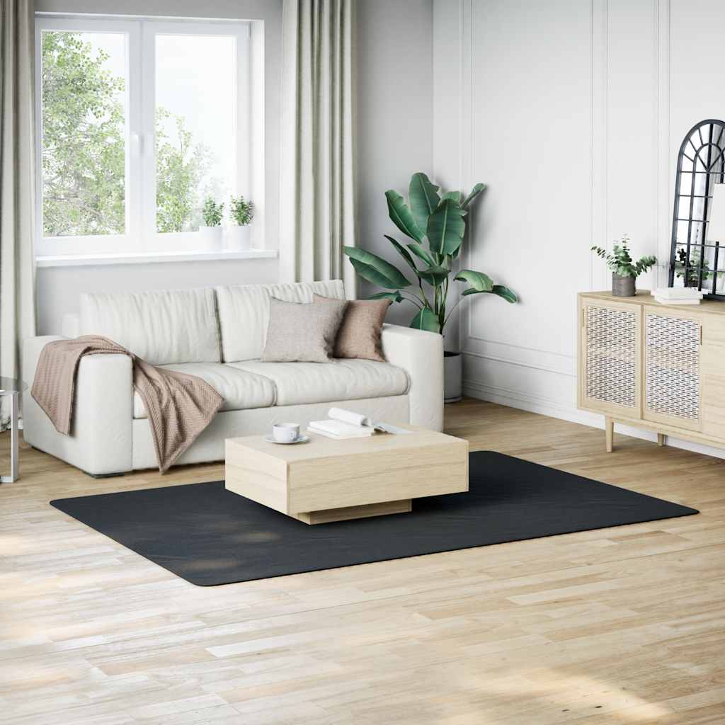 Carpet, black, 160x230cm, washable, short pile