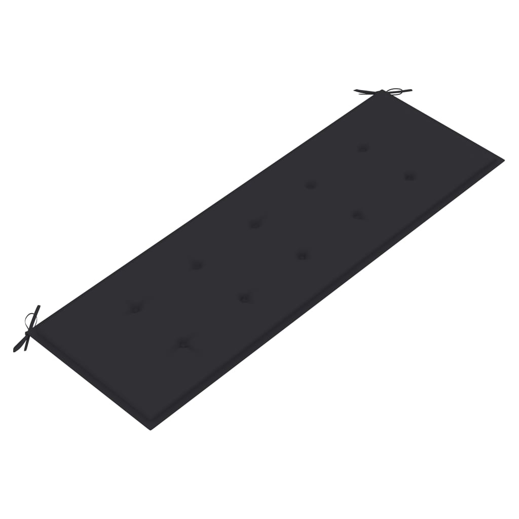 Batavia bench with anthracite cushion, 150cm, teak