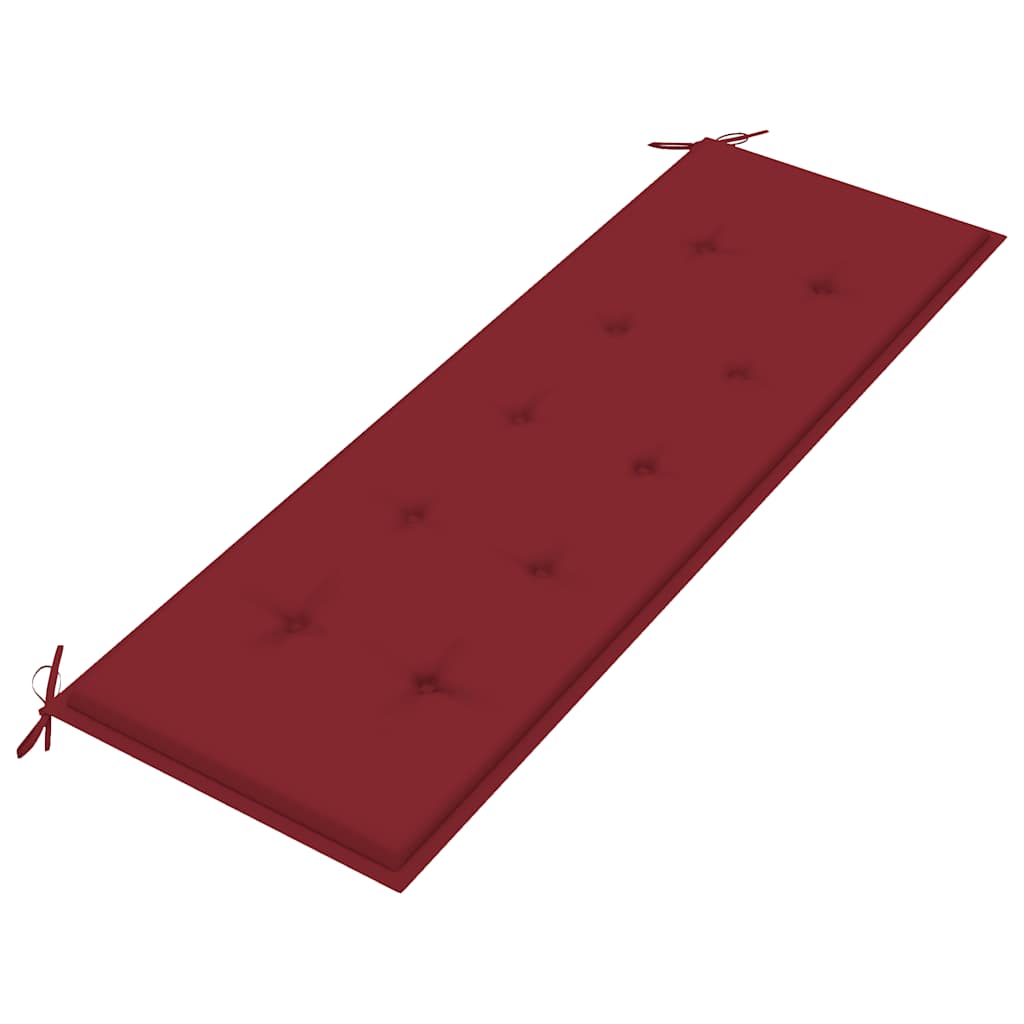 Batavia sols ar vīnsarkanu spilvenu, 150cm, tīkkoks