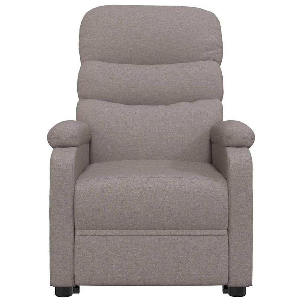 Recliner, taupe, fabric