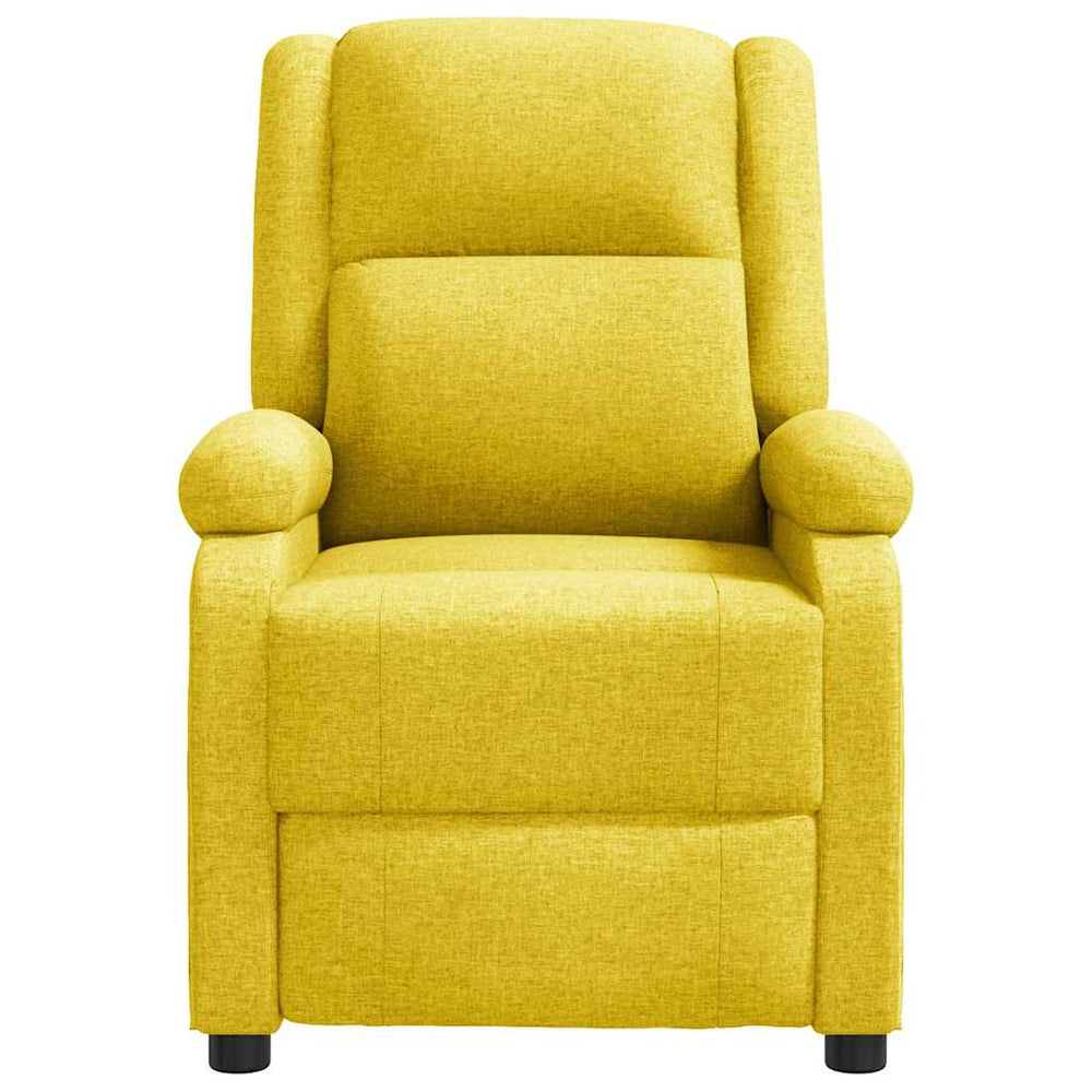 Recliner, yellow, fabric