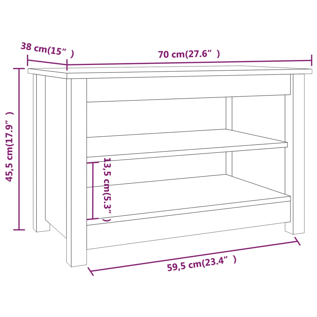 Suoliukas batams, medaus ruda, 70x38x45,5cm, pušies masyvas