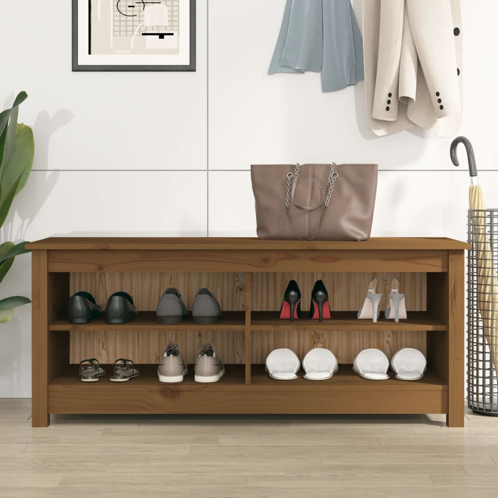 Suoliukas batams, medaus ruda, 110x38x45,5cm, pušies masyvas