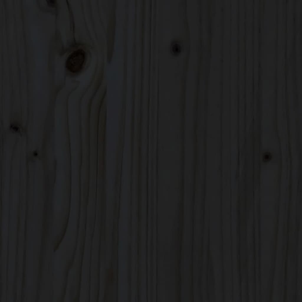 Suoliukas batams, juodas, 110x38x45,5cm, pušies masyvas