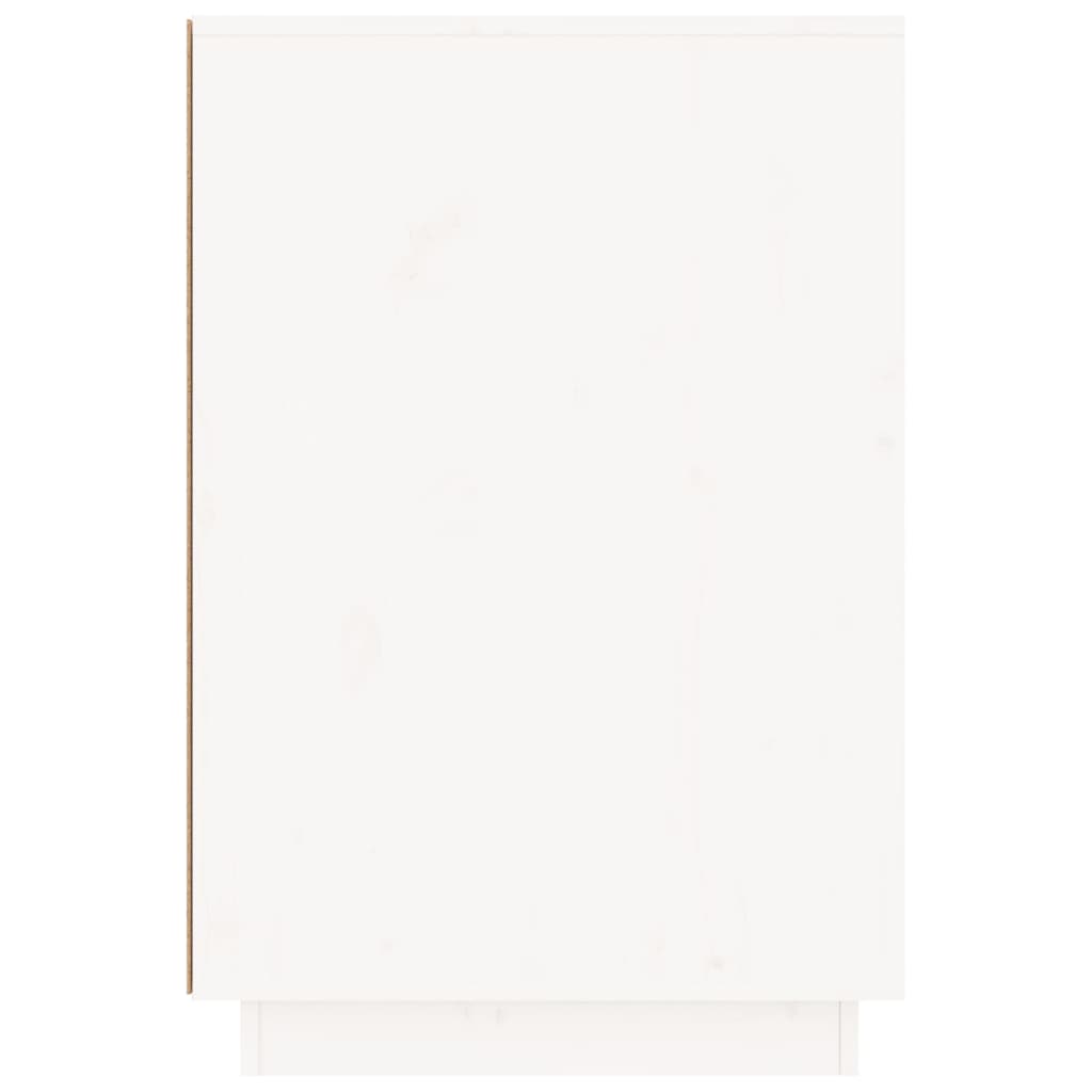 Desk, white, 140x50x75cm, solid pine