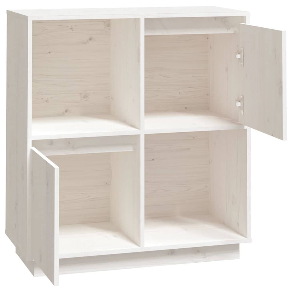 Sideboard, white, 74x35x80cm, solid pine