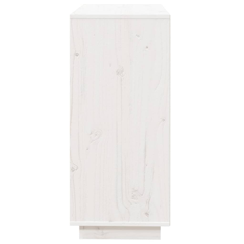 Sideboard, white, 74x35x80cm, solid pine