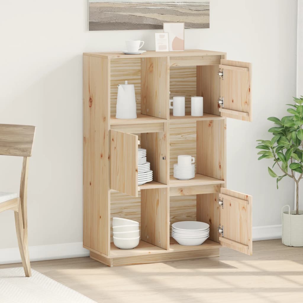 Chest of drawers, 74x35x117cm, solid pine