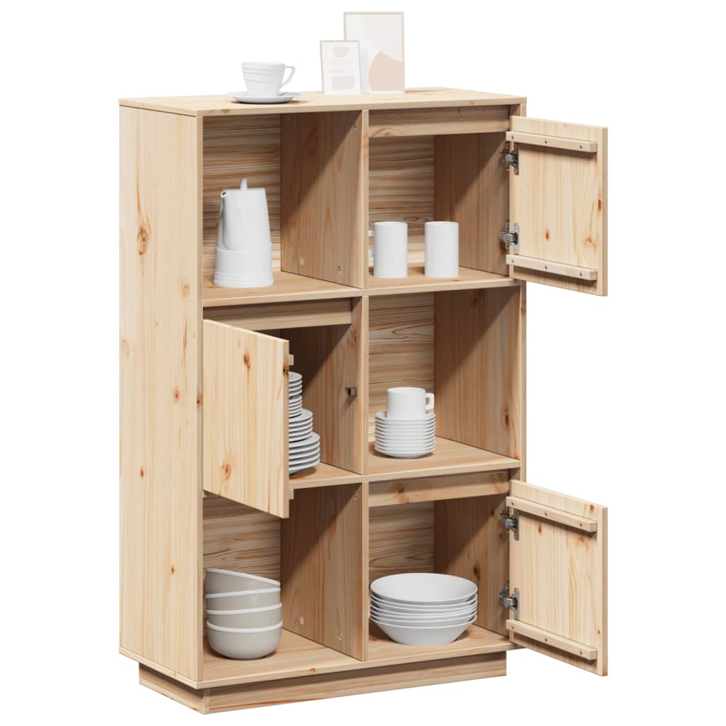Chest of drawers, 74x35x117cm, solid pine