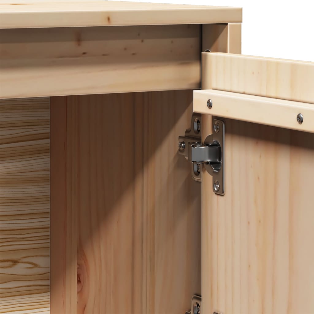 Chest of drawers, 74x35x117cm, solid pine