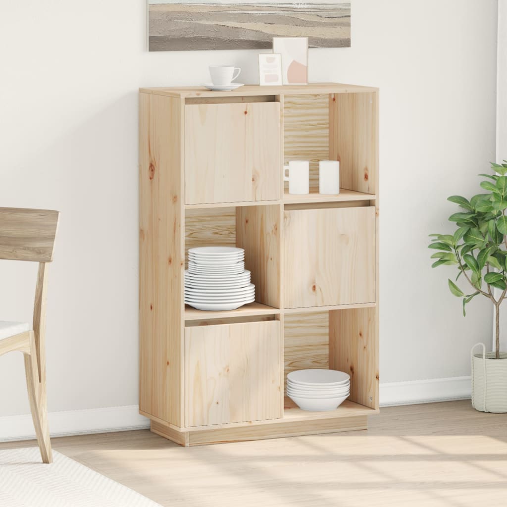 Chest of drawers, 74x35x117cm, solid pine