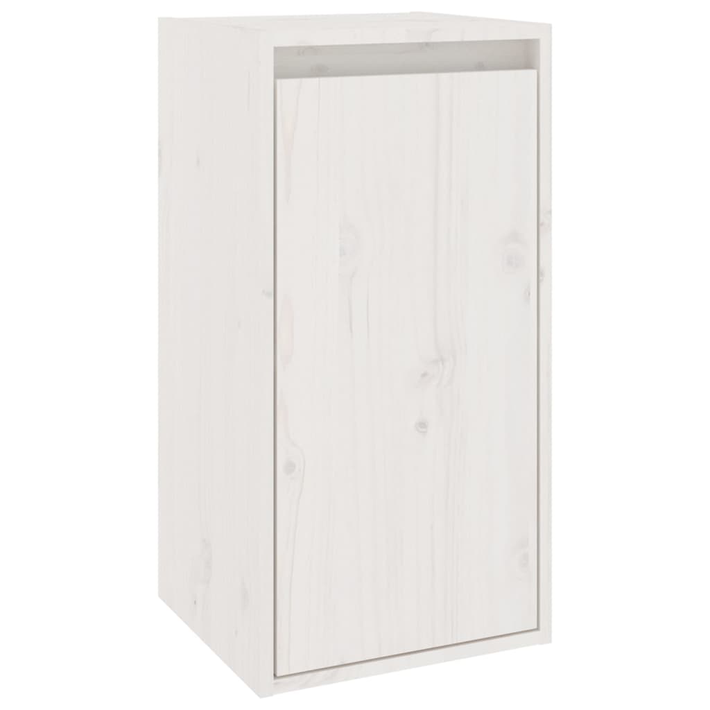 TV cabinets, 4 pcs., white, solid pine wood