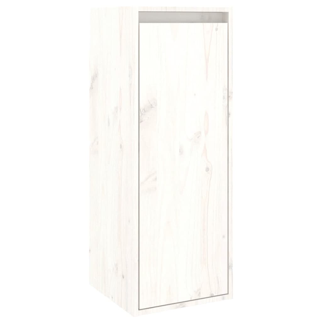 TV benches, 6 pcs, white, solid pine
