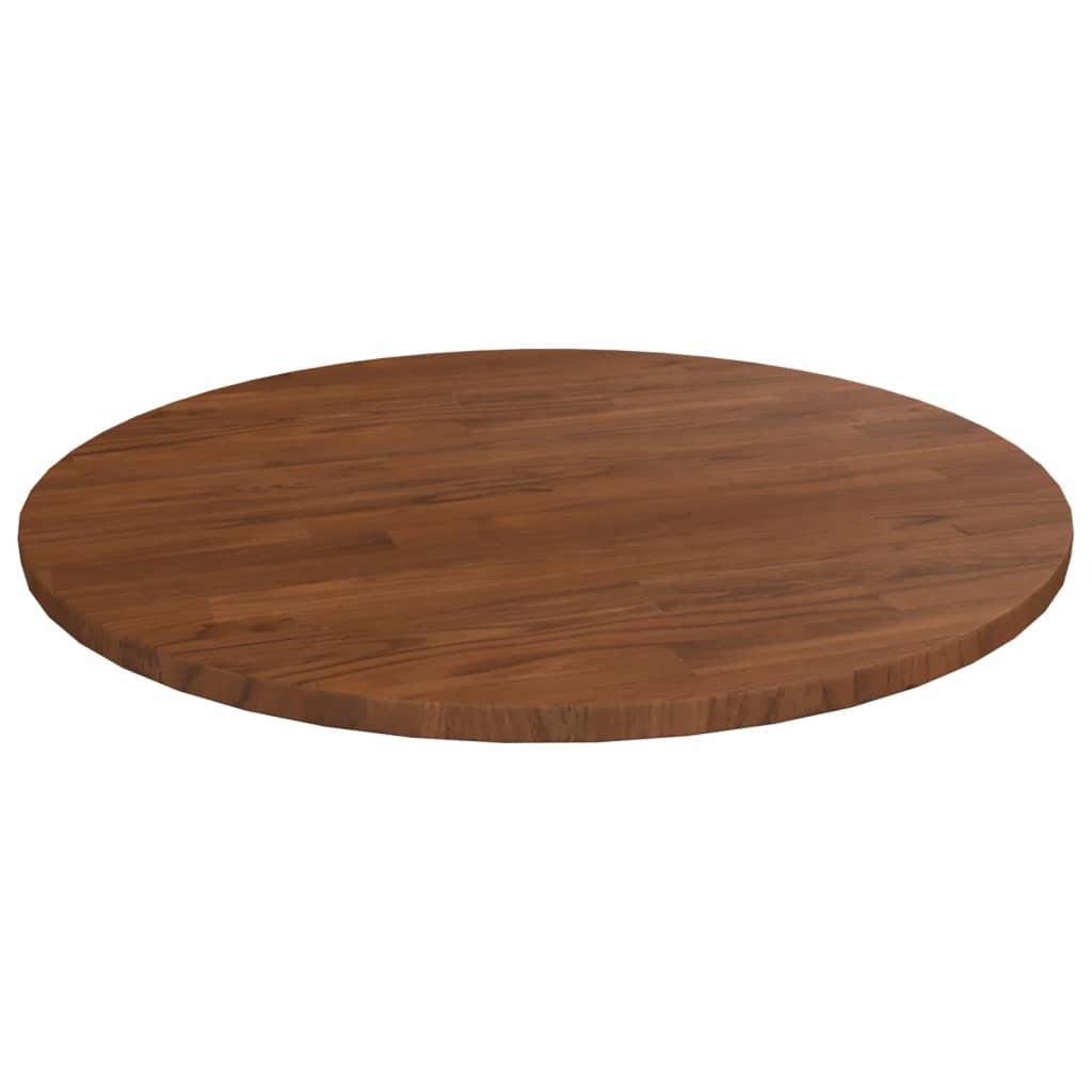 Worktop, dark brown, 50x1.5cm, treated solid oak