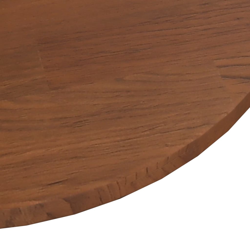 Worktop, dark brown, 50x1.5cm, treated solid oak