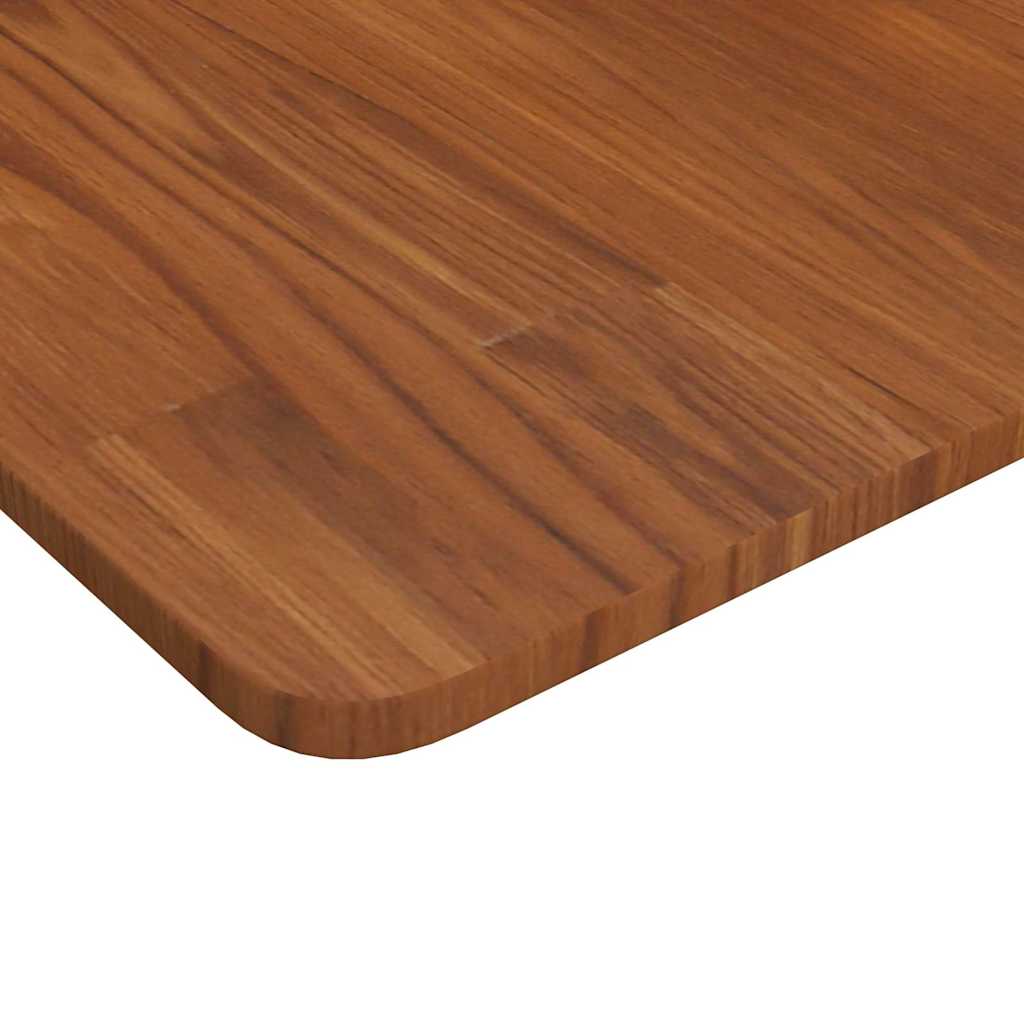 Stalviršis, tamsiai rudas, 50x50x1,5cm, ąžuolo masyvas