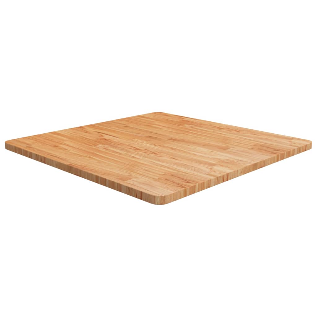 Worktop, light brown, 80x80x2.5cm, solid oak